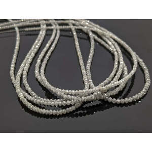 Perles Rondelles de Qualité AAA+ 1,8-2,4 mm, Gris Diamant Facetté, Diamants en Vrac - Product Image 1