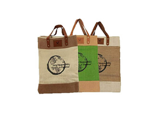 Nouveau Grand Sac Fourre-tout Imperméable 2026 en Jute et Chanvre Bio Recyclé avec Poignées en Cuir pour Vin, Plage et Shopping – Vente en Gros - Product Image 5