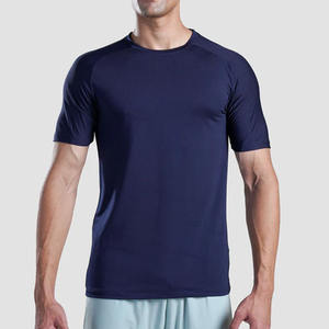 Camiseta de fitness personalizada con diseño de patrón sólido 280 gramos de poliéster de punto/Material de algodón 100% algodón Panel de brazo de estilo formal - Product Image 1