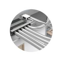 Ventilation industrielle : Plénum en mousse de polyuréthane 6 zones avec registre motorisé Lindab 160/200 mm et connexion latérale VMC