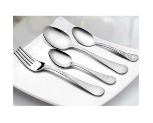 Los mejores precios de venta Utensilios de cocina Cubiertos Juego de cubiertos Cucharas Tenedor y cuchillo Juego de cubiertos de latón con acabado plateado - Product Image 3