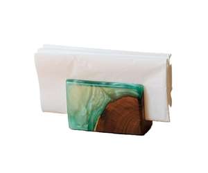 Luxury <b>Resin</b> Napkin Holder with Elegant Wooden Design Perfect for Wedding, Office, Party <b>Resin</b> <b>Crafts</b> - Product Image 6