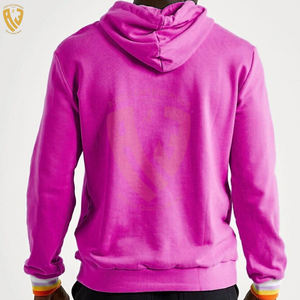 เสื้อมีฮู้ดปักลายสำหรับผู้ชายน้ำหนักเบาเสื้อฮู้ดปักลายผ้าฝ้าย100% - Product Image 6