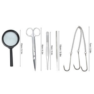 Kits de cirugía, 8 piezas, pinzas de tijera de acero inoxidable alemán, fórceps escalares, Kit quirúrgico con estuche con cremallera - Product Image 5