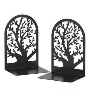 Accents décoratifs, porte-livres de bureau en aluminium moderne, personnalisable, fournitures de bureau, décoration de table, organisateur de livres, porte-livres - Product Image 4