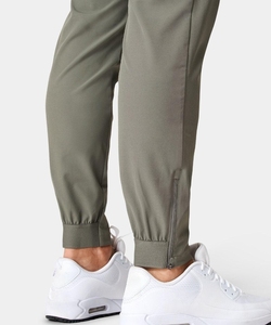 Pantalon de jogging pour homme de haute qualité, logo personnalisé, 100% coton, matière toile, séchage rapide, respirant, doublure polaire, fermeture à boutons - Product Image 5
