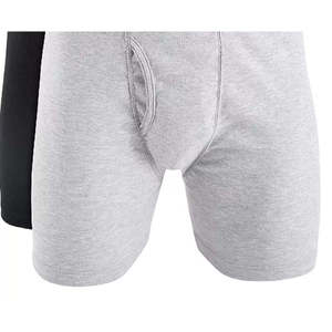 Alfani Men's 5-Pack Mid-Rise <b>Boxer</b> Briefs 100% Cotton Breathable Knitted Fabric Embroidered Logo Sizes XXL & XL <b>Black</b> Color - Product Image 3