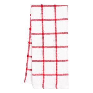 Red Checked 100% algodón orgánico al por mayor de alta calidad Gots certificado No se desvanece suave moderno mantel cocina Waffle plato toalla - Product Image 3