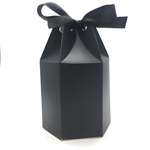 Caja de Papel Rígido Plegable Ecológica en Blanco y Negro Mate para Velas Aromáticas - Product Image 4