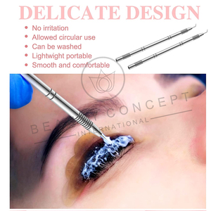 Outils de levage de cils en acier inoxydable de haute qualité avec impression de logo personnalisé Concept de beauté durable produit écologique - Product Image 2