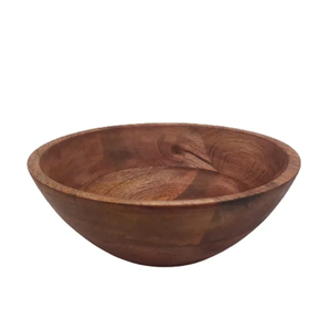 Bol à servir en bois d'acacia avec finition polie, style en forme de V, pour mariage, écologique, pour la maison, l'hôtel et l'usage en restauration - Product Image 5