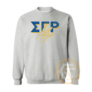 เสื้อสเวตเชิ้ตผ้าฟลีซคอตตอนคุณภาพสูง ปักลายด้านหน้า สำหรับผู้หญิง ชมรมนักศึกษาหญิงกรีก ซิกมา แกมมา โร รุ่นฤดูหนาว แบบสั่งทำพิเศษ - Product Image 5