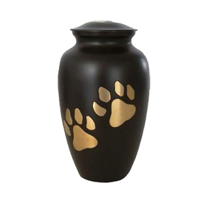 เครื่องทองเหลืองสำหรับงานศพสัตว์เลี้ยงพร้อมแผ่นพิวเตอร์และแผ่นโลหะสีน้ำเงินท้องฟ้าสำหรับงานศพ - Product Image 5