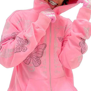 Fabricantes profesionales Diseño único Nuevo estilo Oversize Men's Full Zip up Sudadera con capucha de algodón para invierno Impresión digital - Product Image 3