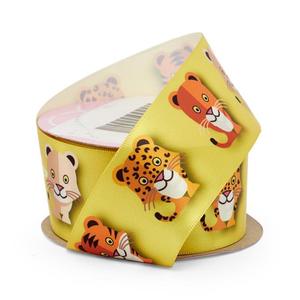 Luxury Wild Animal Print Satin Ribbon Polyester Gift Wrapping & Decorative Ribbon for Birthdays & Weddings - Product Image 1