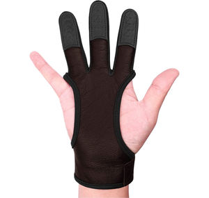 Gants de tir à l'arc en cuir de qualité supérieure, gants de sport de haute qualité pour la pratique du tir à l'arc sur cible et l'archerie traditionnelle - Product Image 1