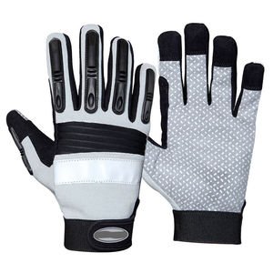 Protection contre les chocs en cuir Anti-usure Protection du travail Mécanicien industriel Travail de protection TPR Gants résistants aux coupures - Product Image 2