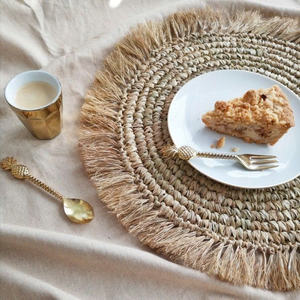 NUEVA LLEGADA Manteles individuales redondos de rafia de alta calidad AL POR MAYOR - Product Image 1