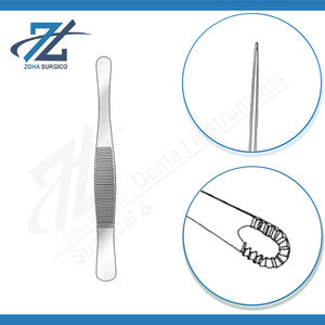 Fórceps de disección rusos de alta calidad con extremo fenestrado Fabricación de acero inoxidable quirúrgico de 200mm de largo en Pakistán - Product Image 3