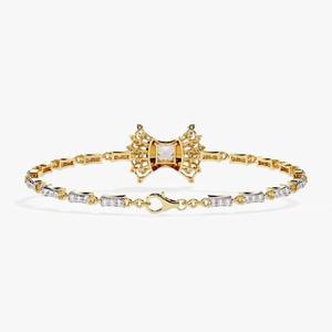 Pulsera de Oro Amarillo de 18k de Lujo, Joyería de Regalo para Mujer, Pulseras con Diamantes Cultivados en Laboratorio para Ella - Product Image 2