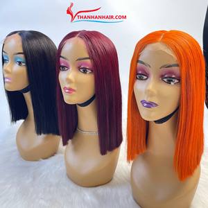 Perruques de couleur brillante Extensions de cheveux raides en os humain Remy vierge 100% Style de luxe de Thanh An hair - Product Image 4