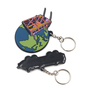 Cadeaux promotionnels bon marché personnalisé dessin animé animal 2d porte-clés Chine en caoutchouc souple porte-clés 3d en caoutchouc PVC - Product Image 4