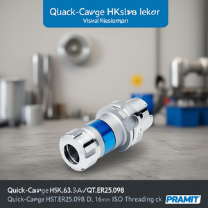 Portaherramientas de Roscado ISO de Cambio Rápido HSK.63A-QT.ER25.098 D. 16mm PRAMET - Product Image 3