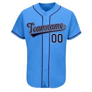 Jersey personalizado con botones, equipo de entrenamiento de Club Juvenil, uniforme de béisbol, fabricante y exportador de ropa deportiva COSH - Product Image 2