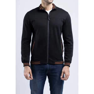 Trench-coat réversible en piqué pour homme, noir, style vintage, col montant, fermeture à glissière, imperméable, pièce unique XS - Product Image 3