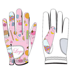 100% pur cuir Logo personnalisé enfants golf hommes droitiers gauchers golfeurs avec Cabretta cuir prix de gros gants - Product Image 3