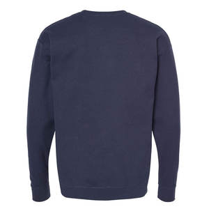 <b>Navy</b> Blue Thick Blank Custom Print Unisex Crew Neck Sweatshirt Wholesale Crew Neck Winter Men and <b>Women</b> New Arrival Sweatshirt - Product Image 3