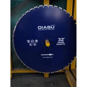 Disques de coupe diamantés en acier de 350 mm de diamètre pour la découpe du marbre, lame de coupe en granit de qualité industrielle soudée haute fréquence de 800 mm - Product Image 1