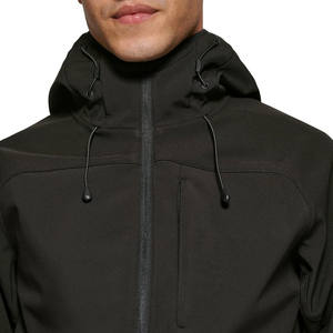 Veste Softshell imprimée de logo personnalisé pour hommes coupe-vent de couleur unie de haute qualité imperméable pour l'hiver vente en gros à bas prix - Product Image 6