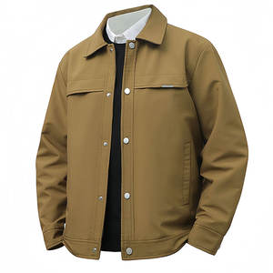 Chaqueta Cortavientos Ecológica Casual de Moda para Hombre, Delgada, Ajustada, con Cierre de Cremallera, Servicio OEM - Product Image 3