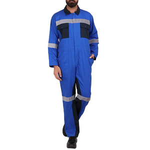 Overol reflectante de polialgodón, 65% poliéster, 35% algodón, ropa de trabajo duradera y personalizada. - Product Image 2