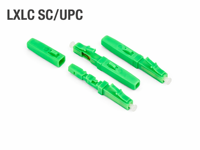 Connecteur rapide à fibre optique SC LXLC monomode pour l'installation de câbles FTTH, solution de réseau optique