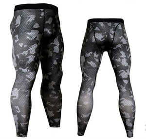 Nouvel arrivage de leggings de yoga pour hommes, taille élastique, confortable, spandex, polyester, pantalon à motif solide, top ventes - Product Image 1
