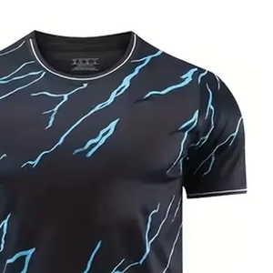 T-shirt en coton écologique de haute qualité, logo personnalisé, pour homme, sport, décontracté, coupe ample, 210g, design surdimensionné, épaules tombantes, col rond - Product Image 3