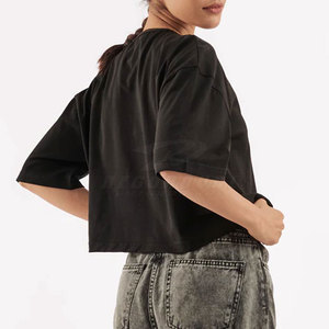 Dans le prix de gros femmes haut court t-shirt vente chaude bas quantité minimale de commande femmes haut court t-shirt à bas prix - Product Image 6