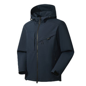 Veste imperméable soft shell coupe-vent de haute qualité au design personnalisé Veste imperméable Hommes femmes Vente en gros OEM Respirant - Product Image 5