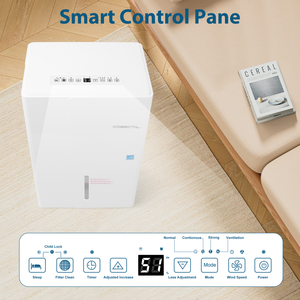 Cobectal 3500 Sq. Ft Smart Home Desiccant <b>Dehumidifier</b> Electric for Basement Bedroom Mold Removal Plastic Metal Material for RV - Product Image 6