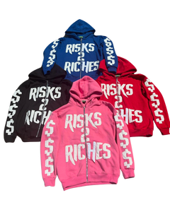 Fait en usine Logo personnalisé de haute qualité Denim en détresse broderie pull à capuche hiver Streetwear sweat à capuche pour unisexe - Product Image 1