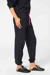 Pantalones Jogger Rectos Cómodos de Invierno para Mujer, de Algodón/Tejido Personalizado, de Secado Rápido, Transpirables, de Cintura Alta - Product Image 5