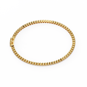 Fabulous 18K <b>Gold</b> Lab Grown Diamond Bracelet & <b>Bangle</b> - Product Image 2
