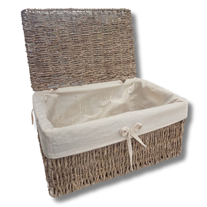 PRODUCTO DE VENTA CALIENTE Cesta rectangular de algas marinas con tapa imprescindible para cada cocina - Product Image 1