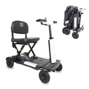 Scooter Pieghevole per Adulti, Meccanismo Manuale di Piegatura, Colore Nero con Braccioli - PEPE Mobility P10043 - Product Image 1