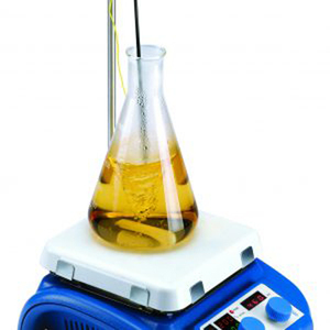 Agitateur magnétique numérique avec plaque chauffante RSTI-156 pour effectuer des expériences biologiques et chimiques en mélangeant deux composants. - Product Image 5