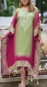 Diseñador indio paquistaní <span class=keywords><strong>Punjabi</strong></span> Kaftan Dhoti Salwar Bollywood Ropa de fiesta Vestido Venta Vestido de ropa de mujer Ropa de boda - Product Image 6