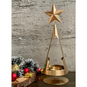 Bougeoir décoratif moderne pour la maison Arbre de Noël en métal avec porte-verre Articles de décoration de Noël pour les Offre Spéciale - Product Image 2