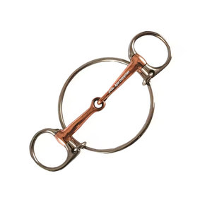 Bocado para Caballo Dexter Ring Racing, Acero Inoxidable 4-3/4, Articulado, Boquilla de Cobre de 13 mm, 2 Anillos, Apto Enterprises AE-12282, Personalizable - Product Image 4